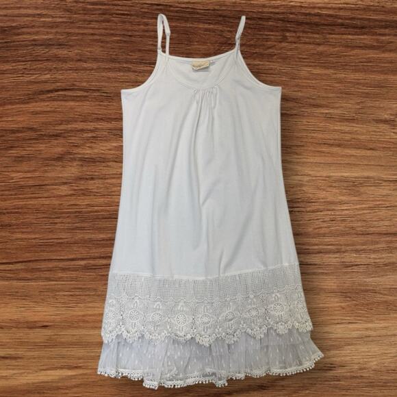 Winter Lennon Cami Slip Tank Top with Lace Extension Women’s Size Large white - Picture 7 of 8